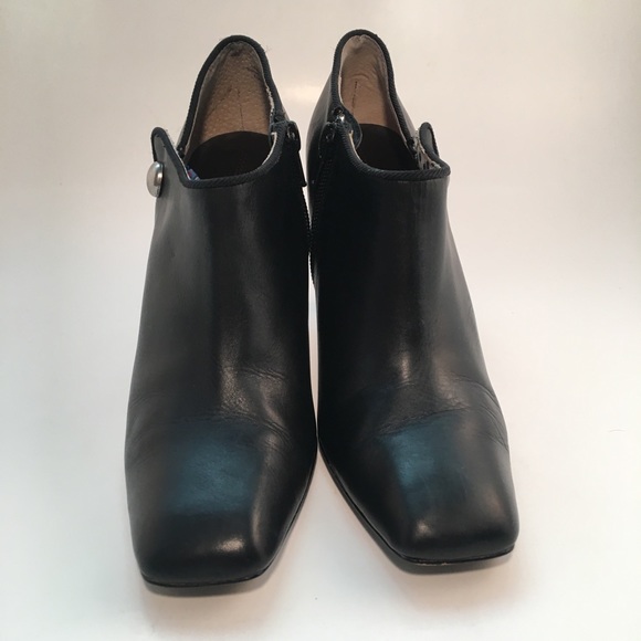 Alfani Edison Black Leather Zip-Up D Ankle Booties - Picture 3 of 8